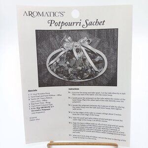 Vintage Craft Patterns, Potpourri Sachet, Aromatic Publication 1980s